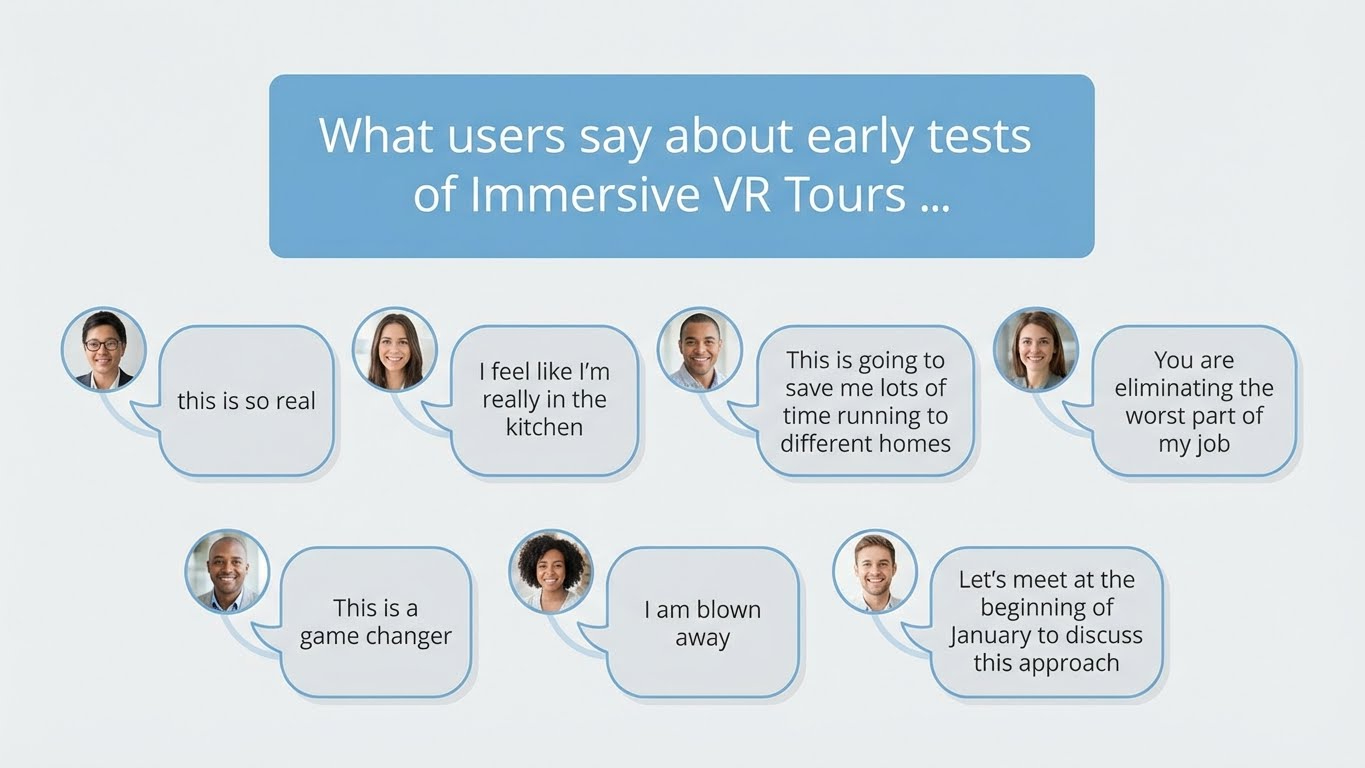 What people say about immersive VR tours